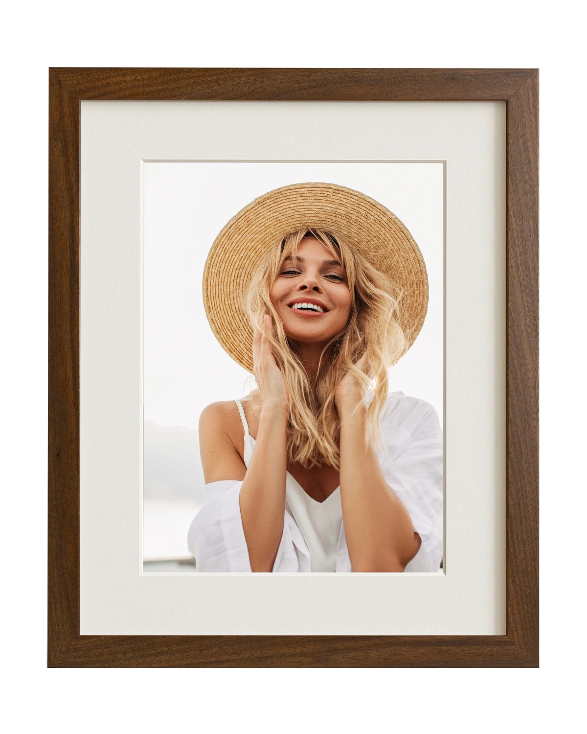 1.Modern Passepartout Walnuss P-Modern 30mm Walnuss – Bild 1