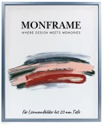 Schattenfugenrahmen 20mm Blau Pastell