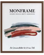 Schattenfugenrahmen 20mm Braungrau