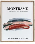 Schattenfugenrahmen 20mm Eiche Schwarz gemasert