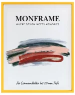 Schattenfugenrahmen 20mm Gelb