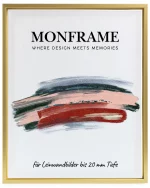 Schattenfugenrahmen 20mm Gold