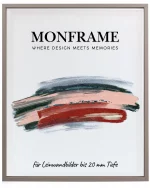 Schattenfugenrahmen 20mm Grau