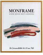 Schattenfugenrahmen 20mm Karamell Eiche