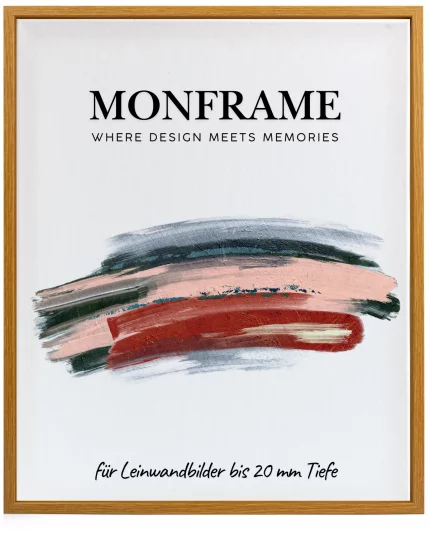 Schattenfugenrahmen 20mm Karamell Eiche