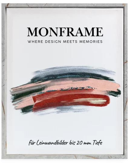 Schattenfugenrahmen 20mm Marmor Grau