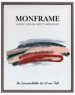 Schattenfugenrahmen 20mm Mooreiche