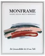 Schattenfugenrahmen 20mm Silber