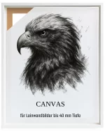 Schattenfugenrahmen 40mm Weiß