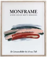 Schattenfugenrahmen 20mm Wildeiche Hell