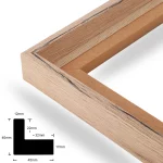 XXL 20mm Eiche Schwarz gemasert – Bild 2