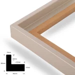Schattenfugenrahmen 20mm Silber – Bild 2