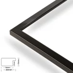 Chloe 20mm Schwarz Glanz – Bild 2