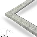 Bellevue 30mm Vintage-Silber – Bild 2