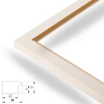 Bellevue 30mm Weiß-Gold – Bild 2