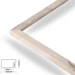 Chloe 20mm Marmor Grau – Bild 2