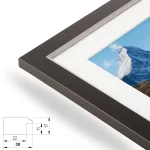 P-Bellevue 30mm Schwarz-Silber – Bild 2