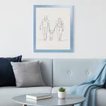 Modern 30mm Blau Pastell – Bild 2