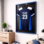 Trikotrahmen TeamFrame Blau-Schwarz / Hintergrund: Schwarz – Bild 3