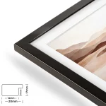 P-Chloe 20mm Schwarz Glanz – Bild 2