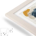 P-Modern 30mm Eiche Weiß – Bild 2