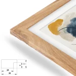 P-Modern 30mm Eiche mit Zinn – Bild 2