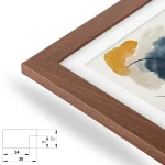 P-Modern 30mm Walnuss – Bild 2