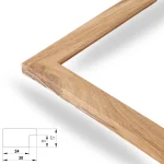 Modern 30mm Eiche mit Zinn – Bild 2