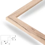 Modern 30mm Eiche Schwarz gemasert – Bild 2