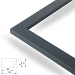 Modern 30mm Marineblau – Bild 2