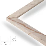 Modern 30mm Marmor Grau – Bild 2