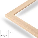 Modern 30mm Pinie – Bild 2