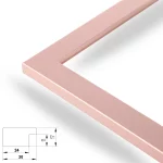 Modern 30mm Rosa Pastell – Bild 2