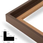Schattenfugenrahmen 20mm Braungrau – Bild 2