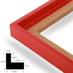 Schattenfugenrahmen 20mm Rot – Bild 2