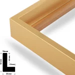 Schattenfugenrahmen 40mm Gold – Bild 2