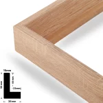 Schattenfugenrahmen 40mm Sonoma Eiche – Bild 2