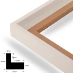 Schattenfugenrahmen 20mm Eiche Weiß – Bild 2