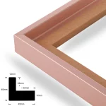 Schattenfugenrahmen 20mm Rosa Pastell – Bild 2