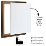 Schattenfugenrahmen 20mm Bronze – Bild 3