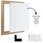 Schattenfugenrahmen 20mm Eiche Schwarz gemasert – Bild 3