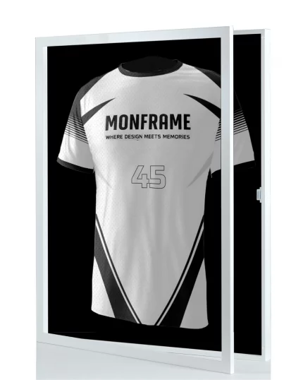 Trikotrahmen ClassicFrame Weiß / Hintergrund: Schwarz