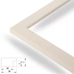 Modern 30mm Weiß – Bild 2