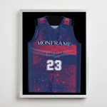 Trikotrahmen ClassicFrame Silber / Hintergrund: Schwarz – Bild 3