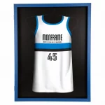 Trikotrahmen TeamFrame Blau-Schwarz / Hintergrund: Schwarz – Bild 4