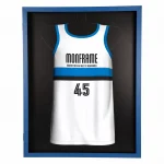 Trikotrahmen TeamFrame Blau-Weiß /Hintergrund: Schwarz – Bild 4