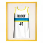 Trikotrahmen TeamFrame Gelb-Blau / Hintergrund: Weiß – Bild 4