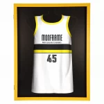 Trikotrahmen TeamFrame Gelb-Schwarz / Hintergrund: Schwarz – Bild 4