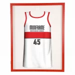 Trikotrahmen TeamFrame Rot-Weiß / Hintergrund: Weiß – Bild 4