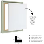 Schattenfugenrahmen 20mm Babyblau – Bild 3